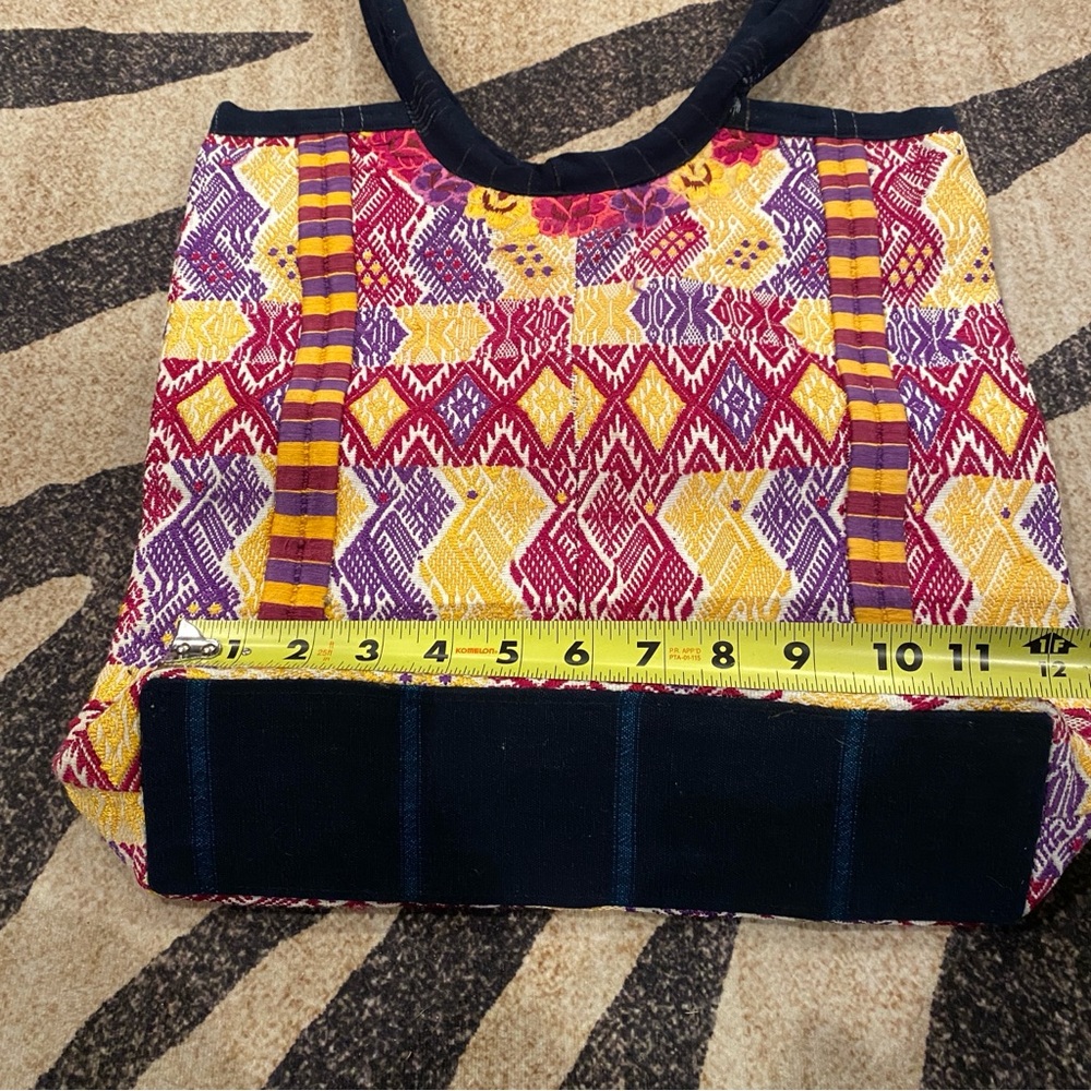 Bag, Colorful Patterned Tote - Picture 7 of 10